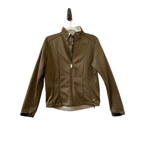 686 Long Sleeve Full Zip Motorcycle Jacket Women’s Brown Size Small
